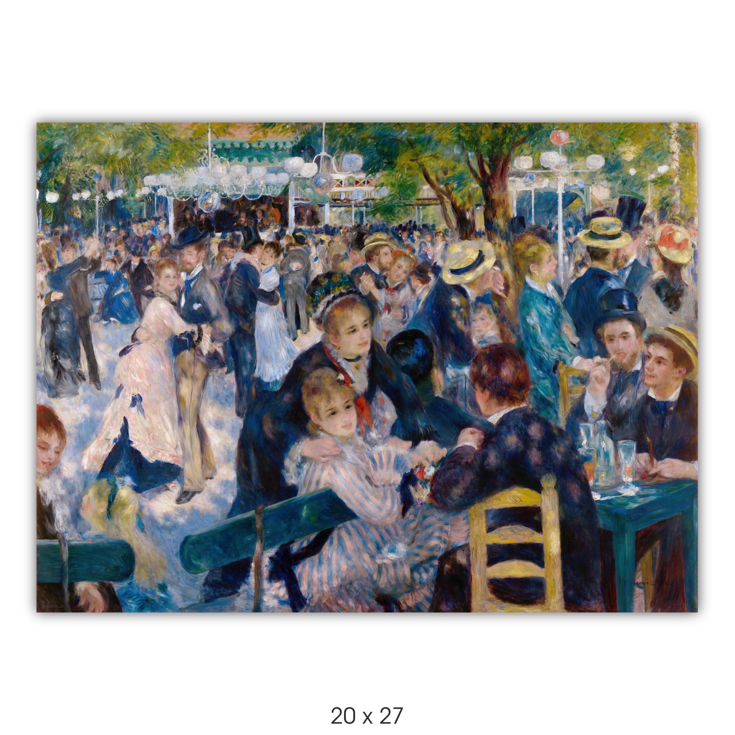 Dance at Le Moulin de la Galette Renoir panel print