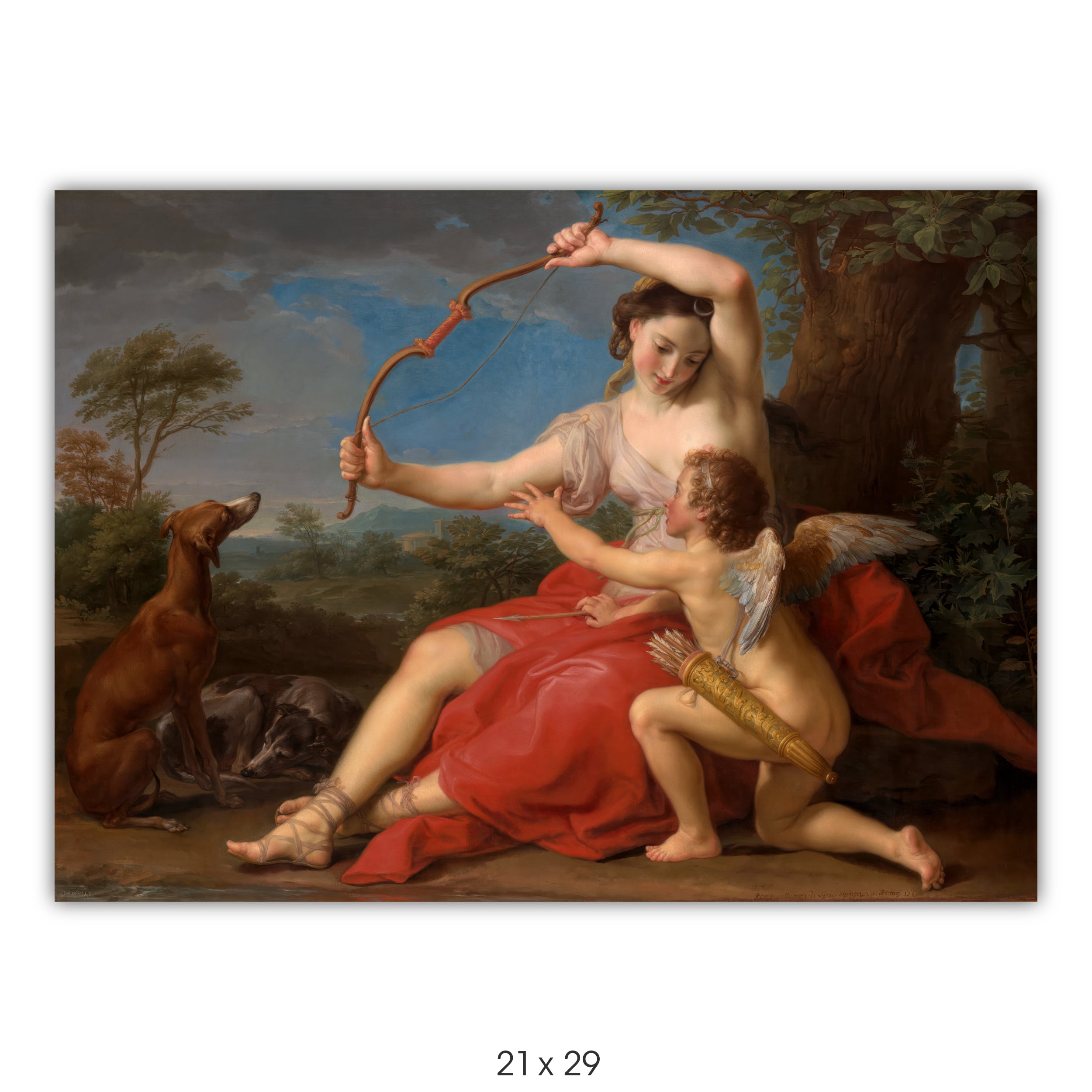 Diana and Cupid by Pompeo Batoni