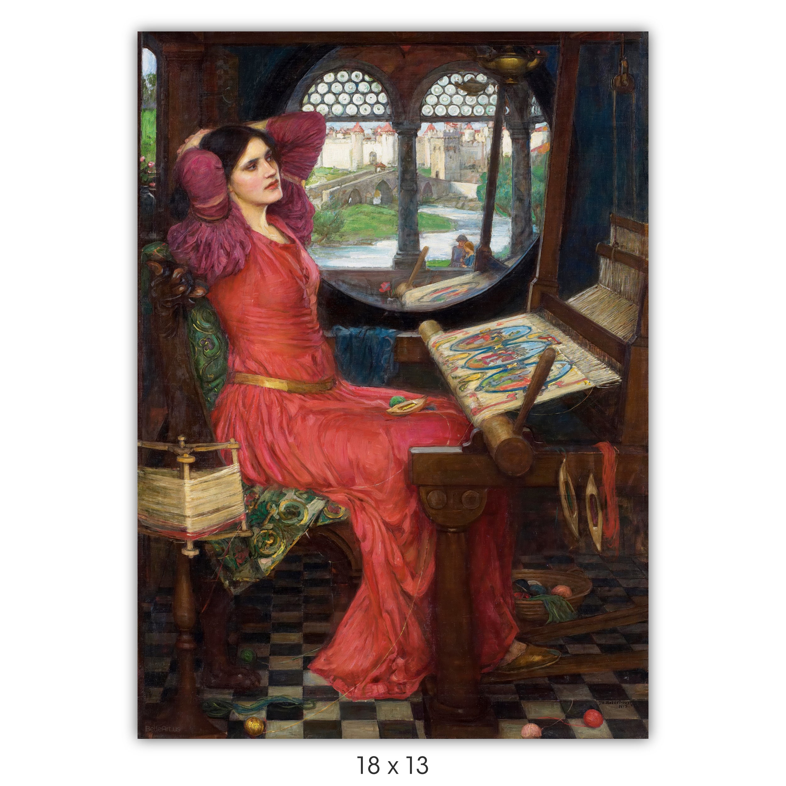 I am half sick of shadows... by John William Waterhouse