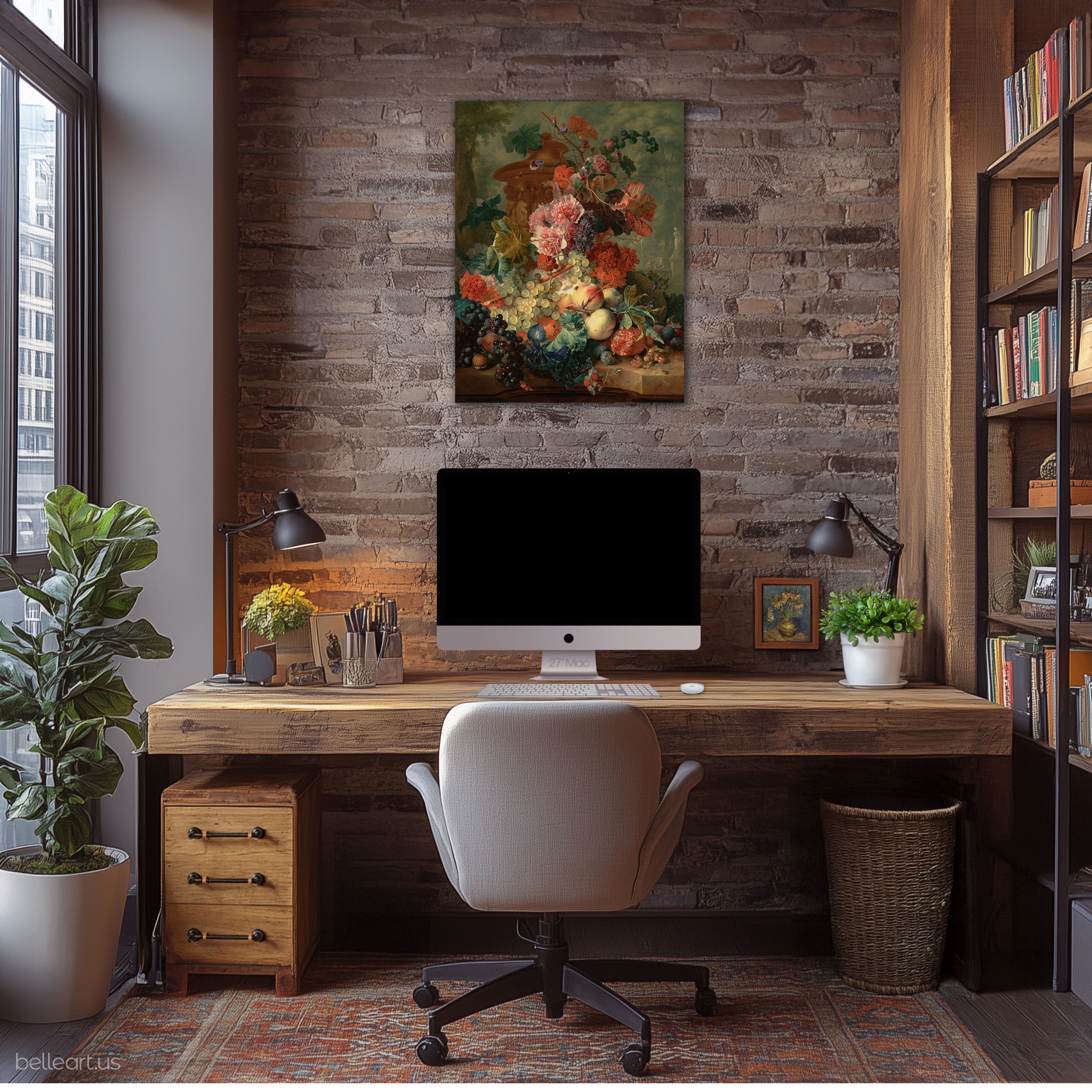 Fruit Piece by Van Huysum panel print