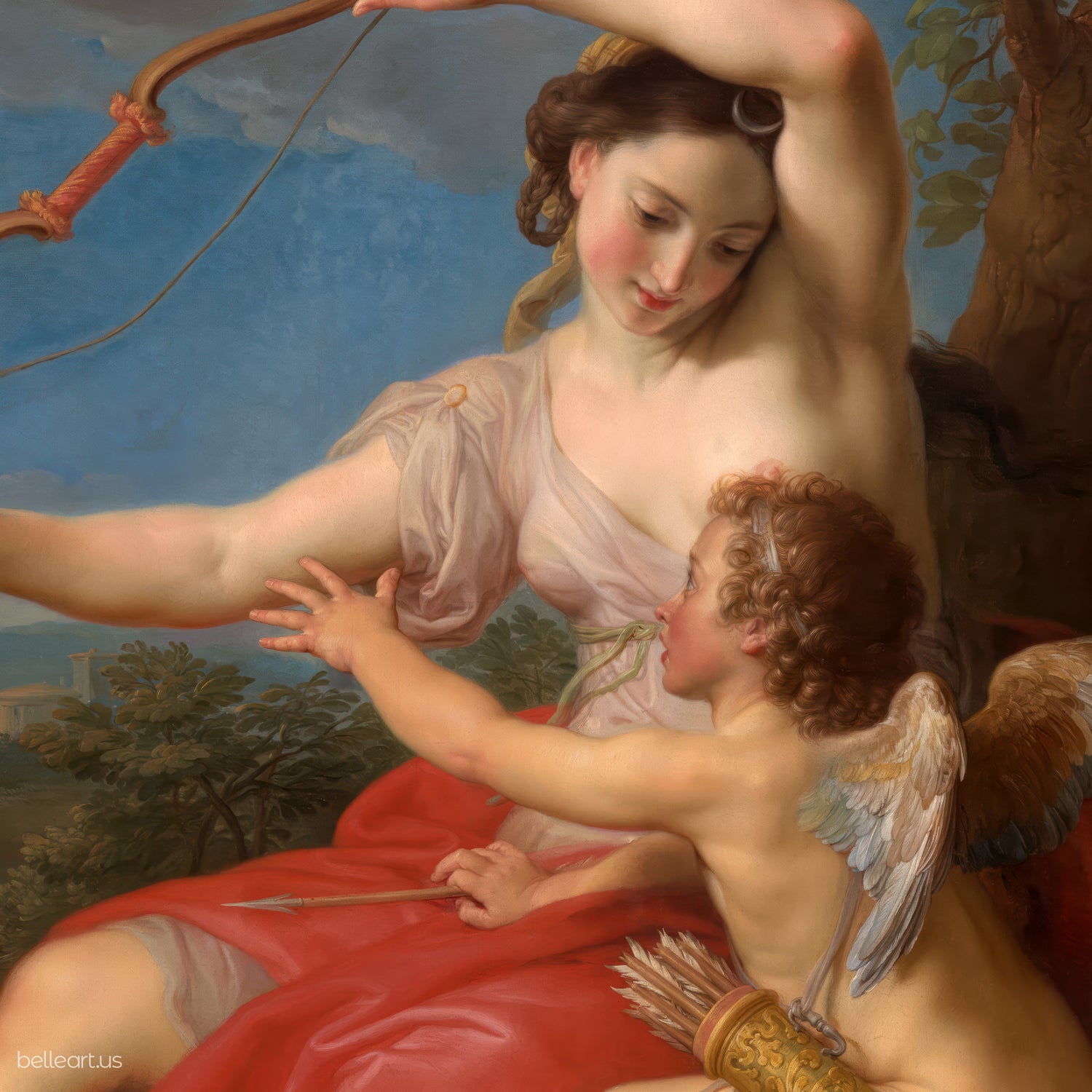 Diana and Cupid by Pompeo Batoni
