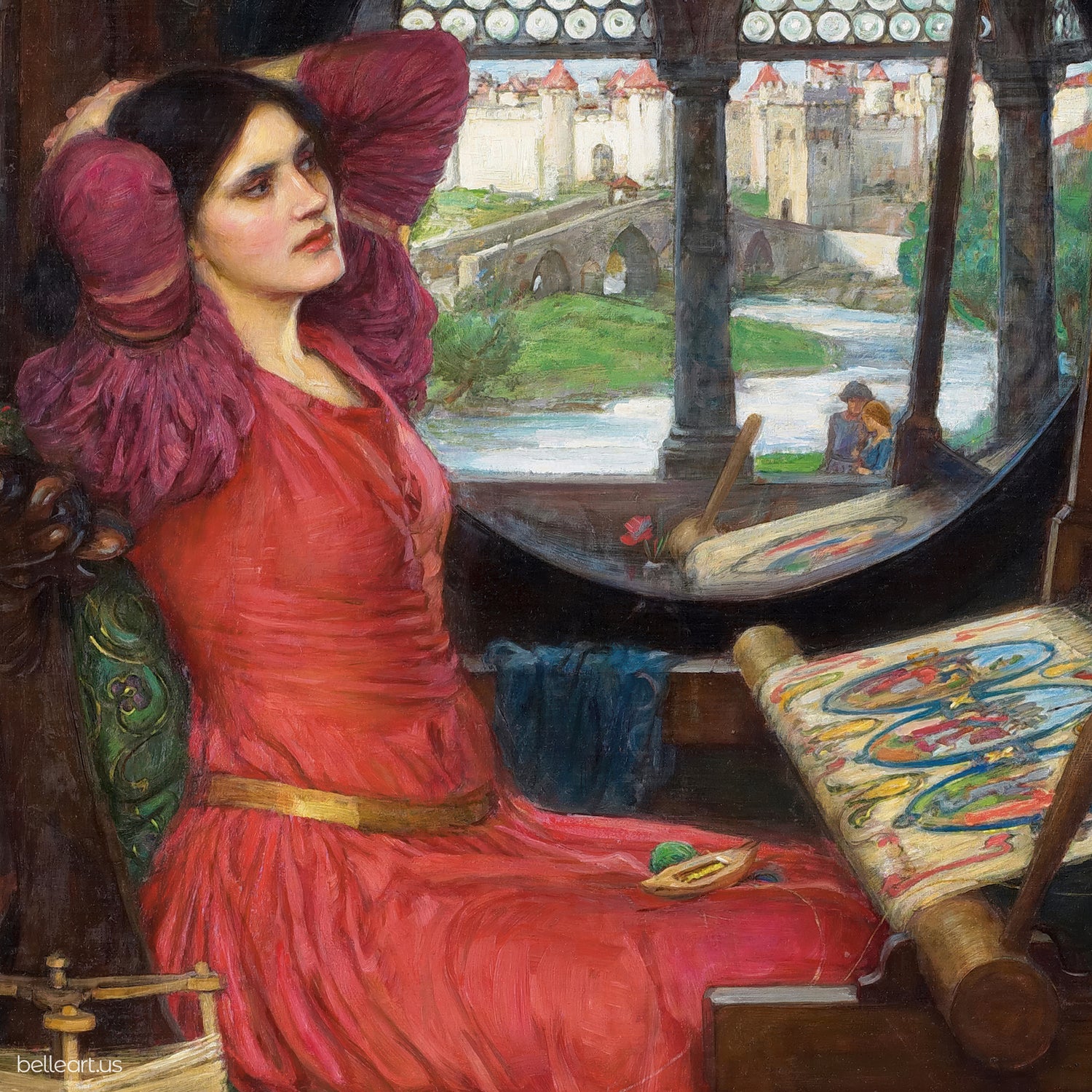 I am half sick of shadows... by John William Waterhouse