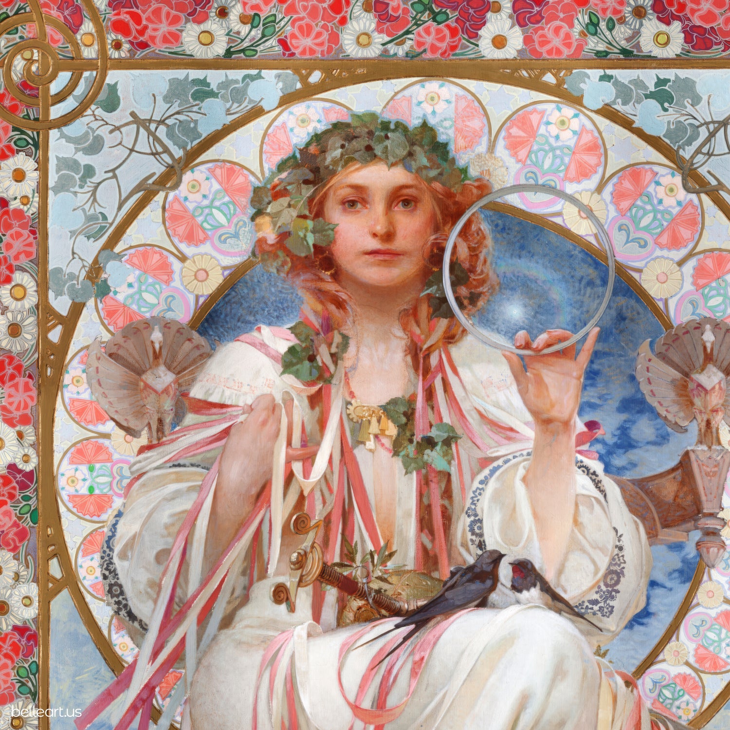 Portrait of Josephine Crane Bradley as Slavia by Alphonse Mucha