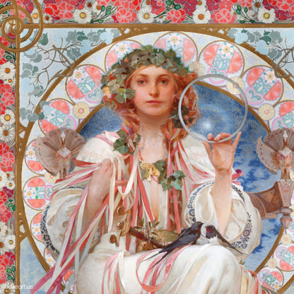 Portrait of Josephine Crane Bradley as Slavia by Alphonse Mucha
