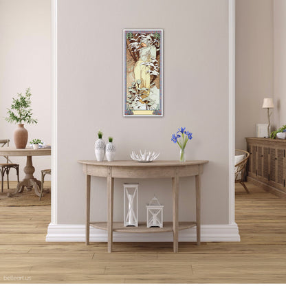 Winter by Alphonse Mucha panel print