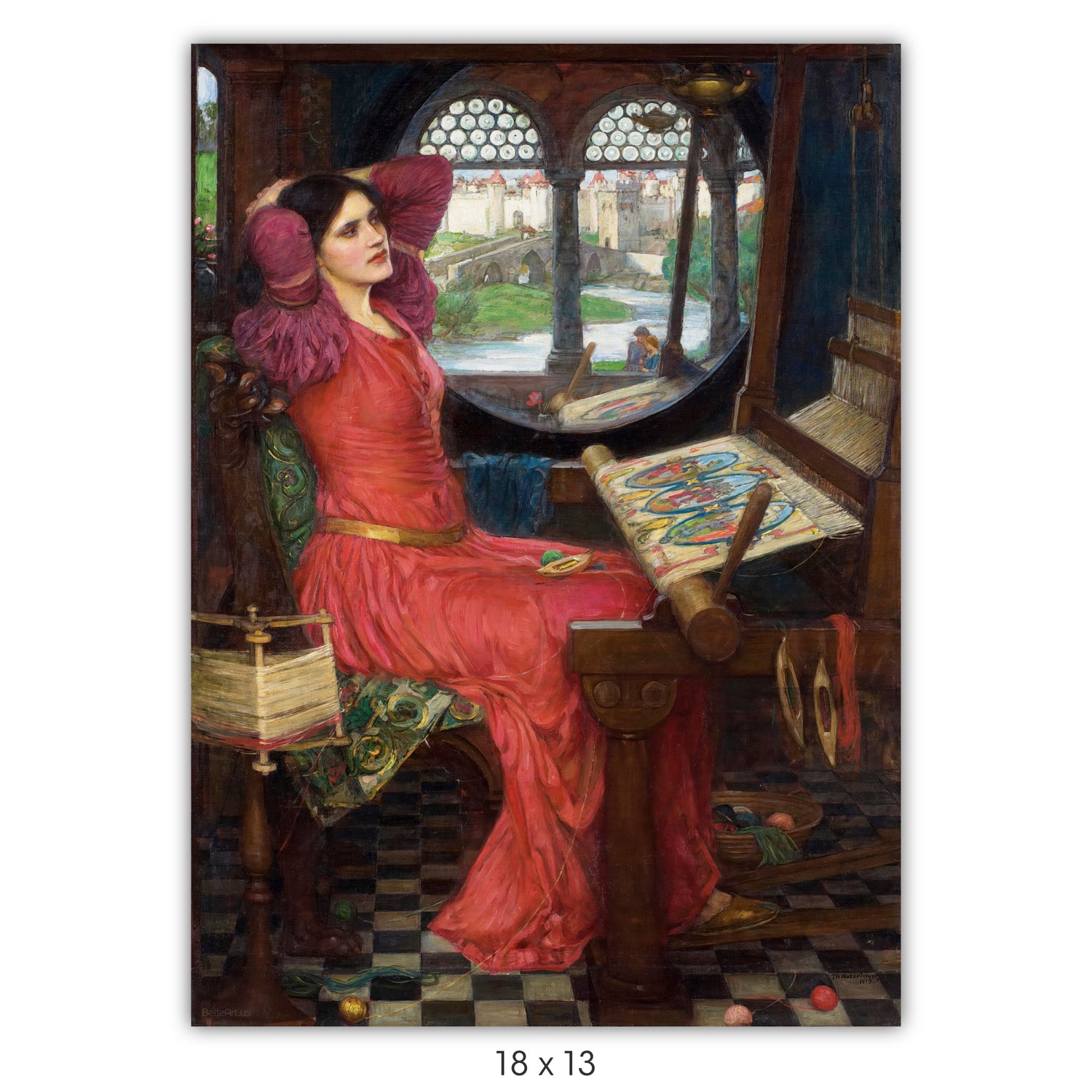 I am half sick of shadows... by John William Waterhouse