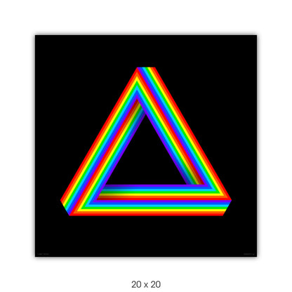Rainbow Penrose Triangle