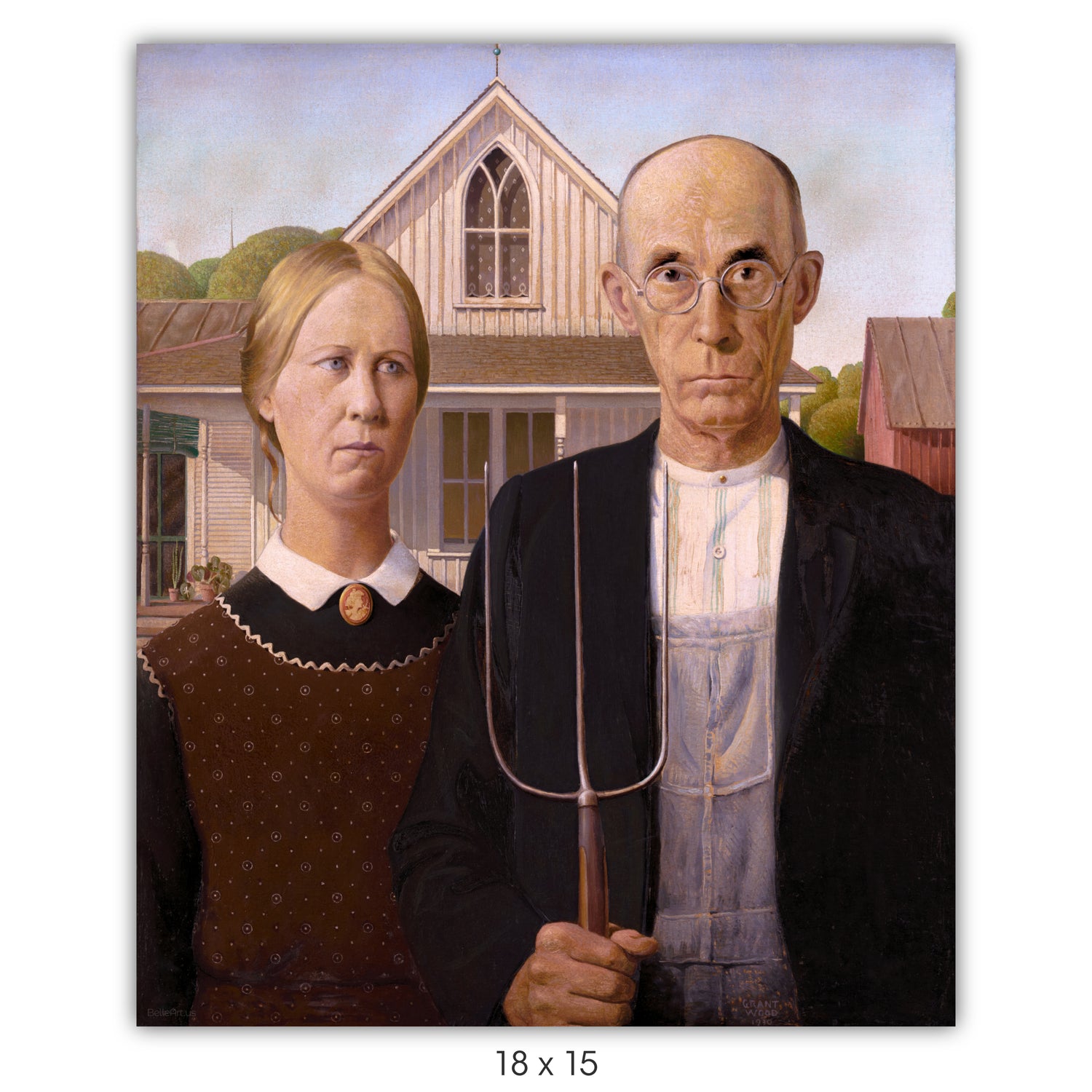 American Gothic by Grant Wood
